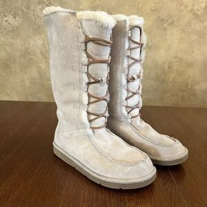 UGG Uptown II Tall Lace Up Suede Boots Size 8